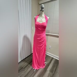 Elegant Pink Evening Gown